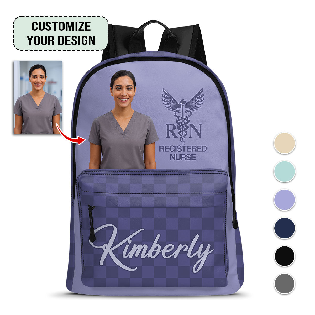 Daily Nurse Life Photo - Personalized nurse bag for work