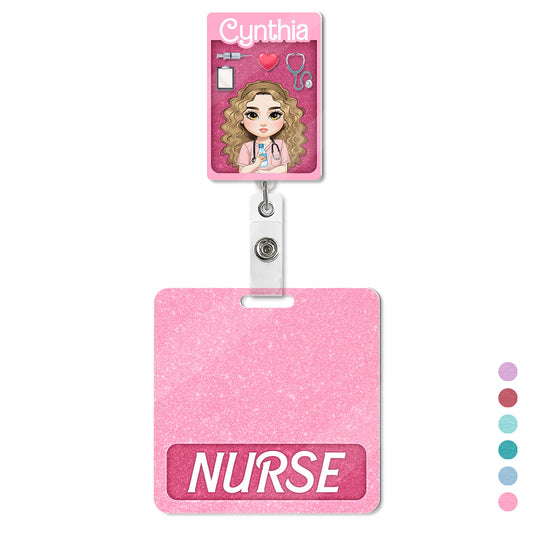Nurse Figure - Personalized Nurse Badge Reel & Buddy Set