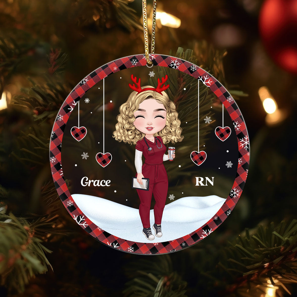 Personalized Nurse Acrylic Ornament