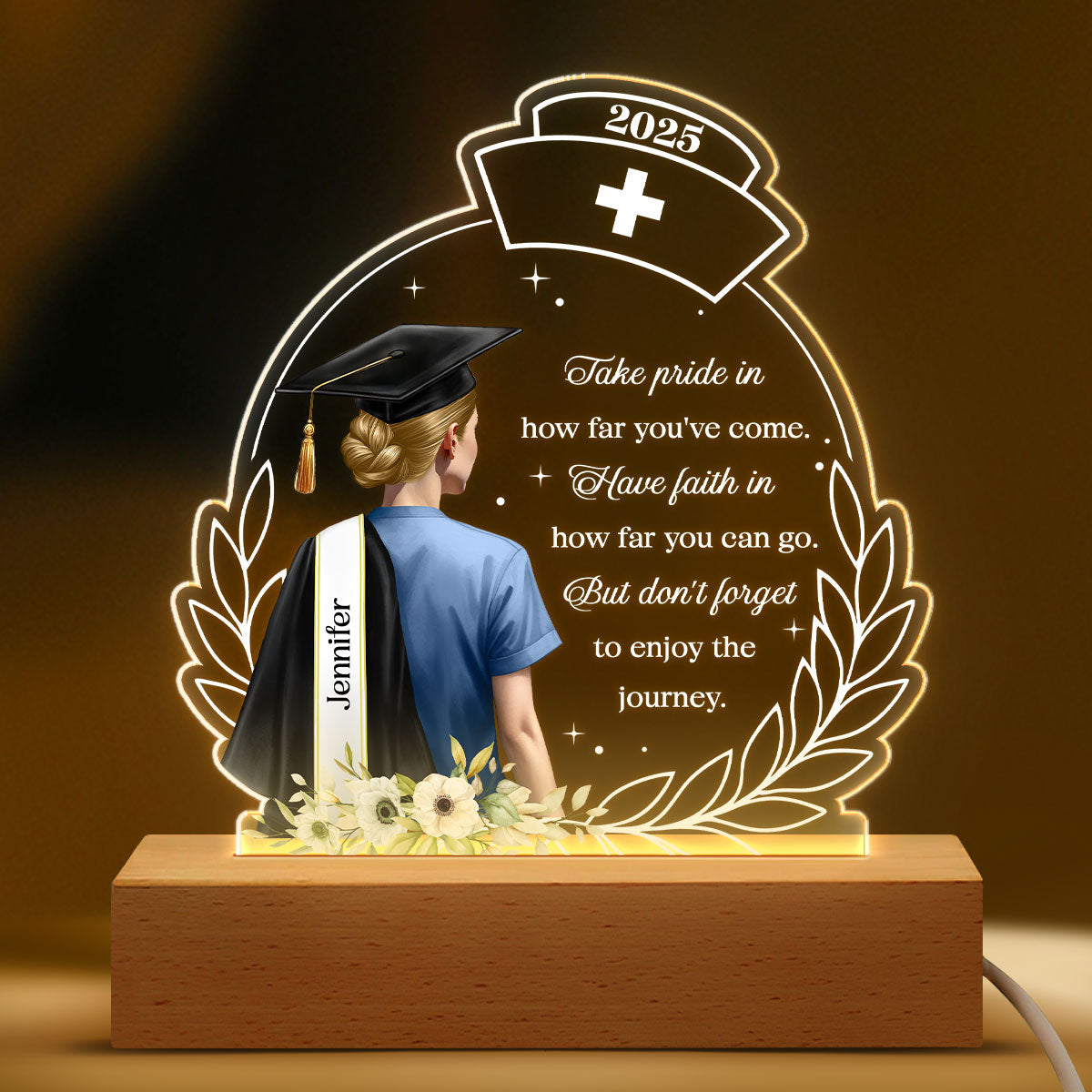 Pride Nurse Graduation - Personalized LED Light - Nurse Graduation Gift