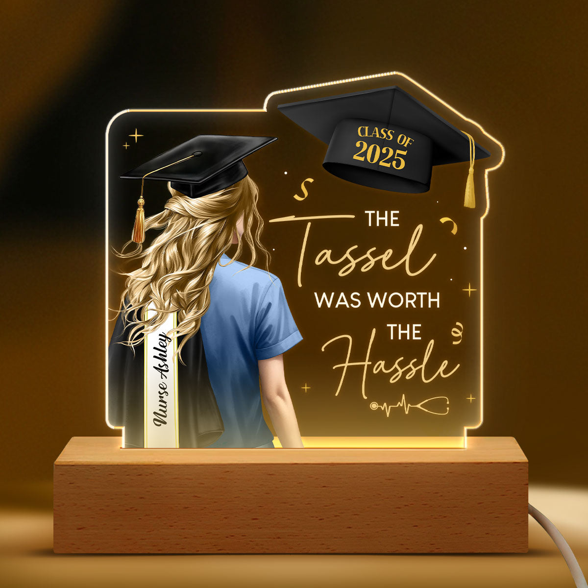 Dream Nurse Graduation - Personalized LED Light - nurse graduation gift