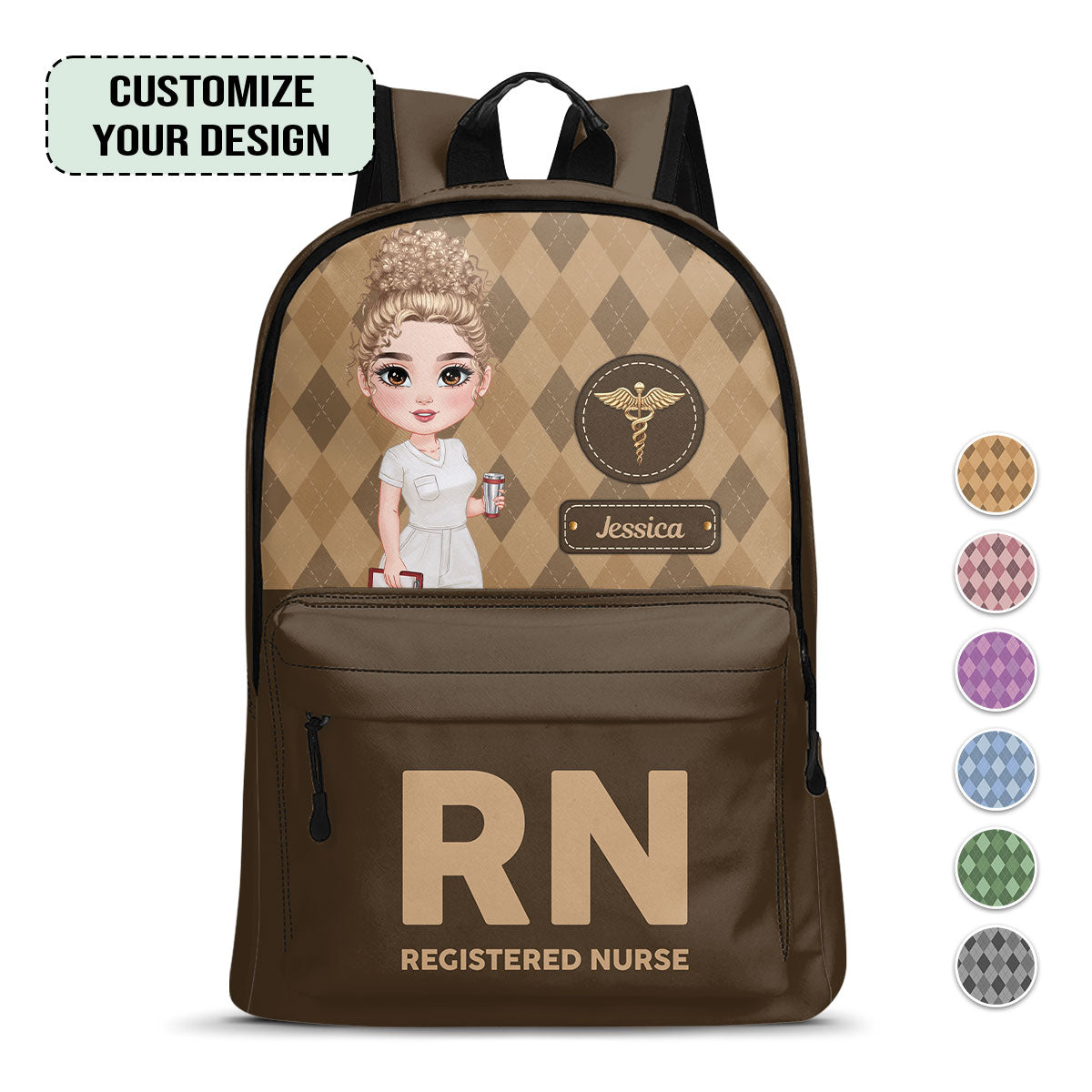 Nurse Happy Life - Personalized Backpack