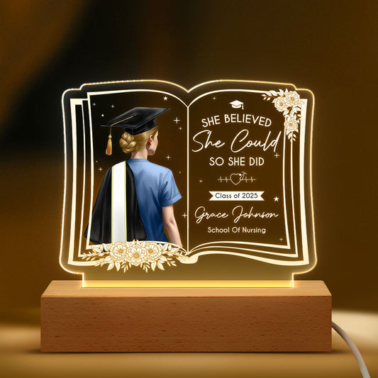 Change The World - Personalized LED Light - nurse graduation gift