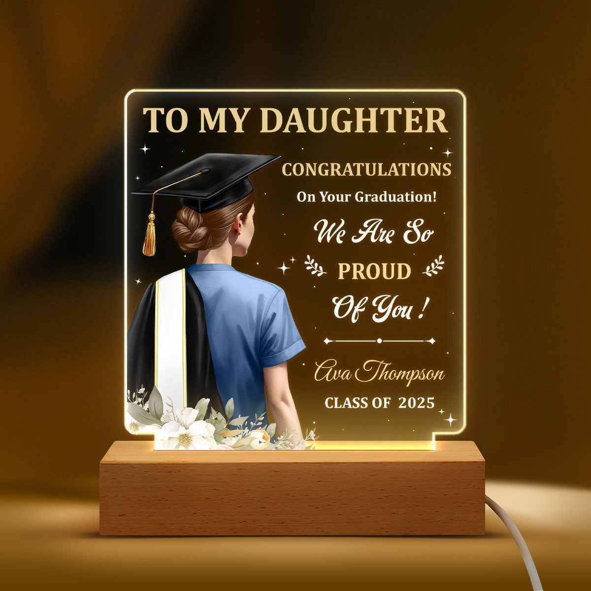 To My Love - Personalized LED Light - nurse graduation gift