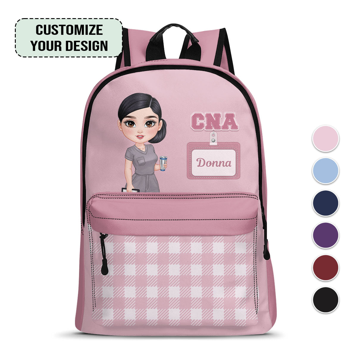 Fancy Nurse - Personalized Backpack