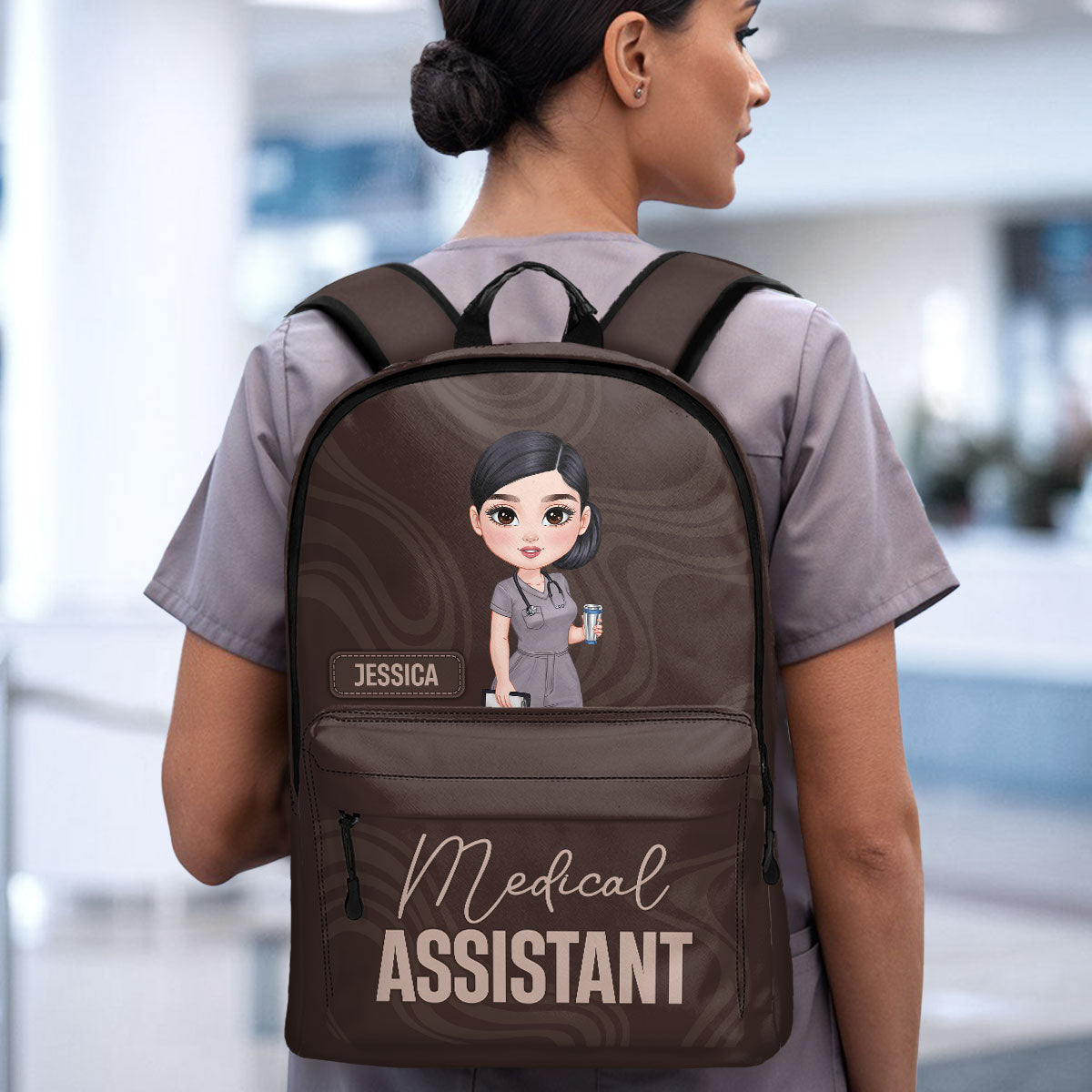Basic Nurse - Personalized Backpack