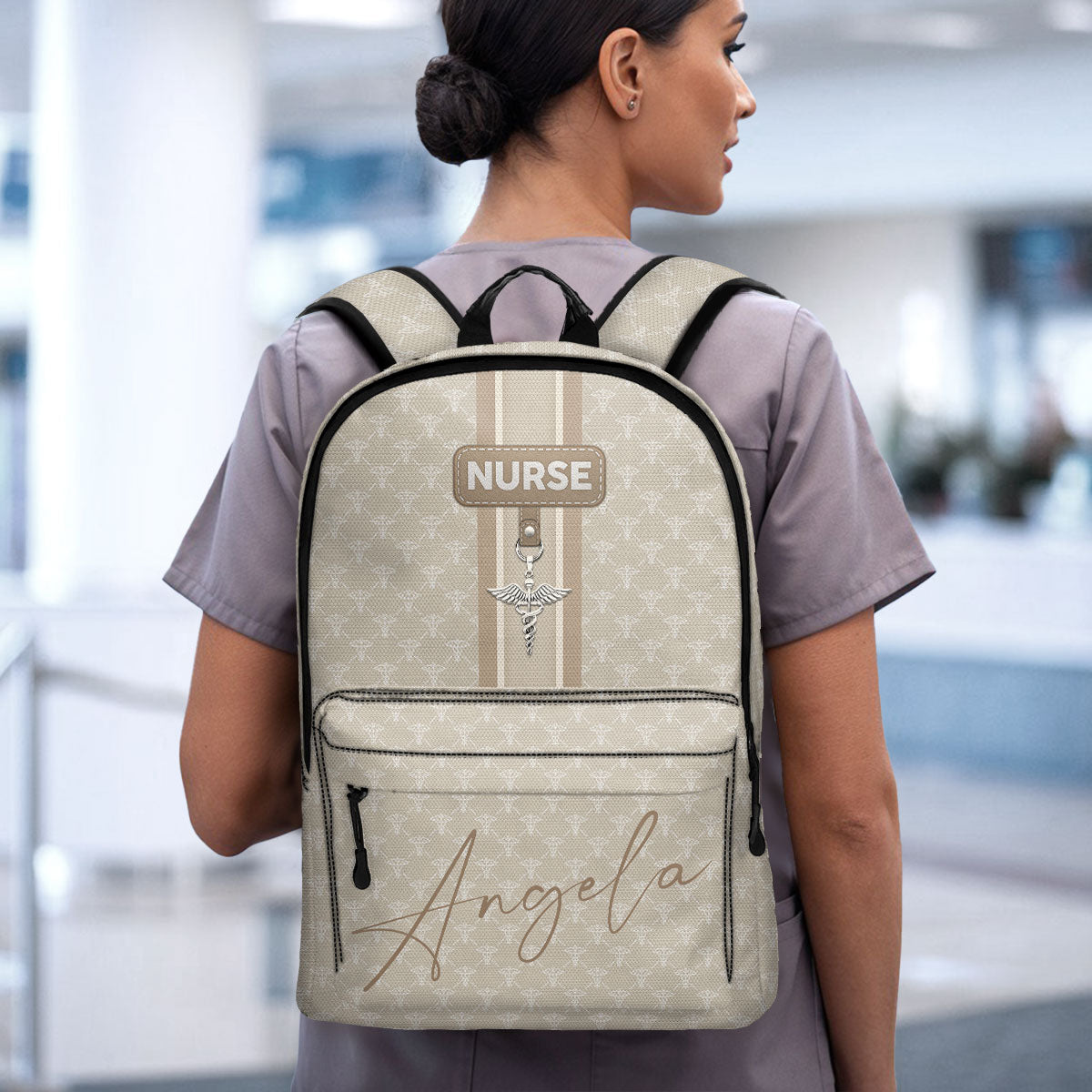Nurse Monogram - Personalized Backpack