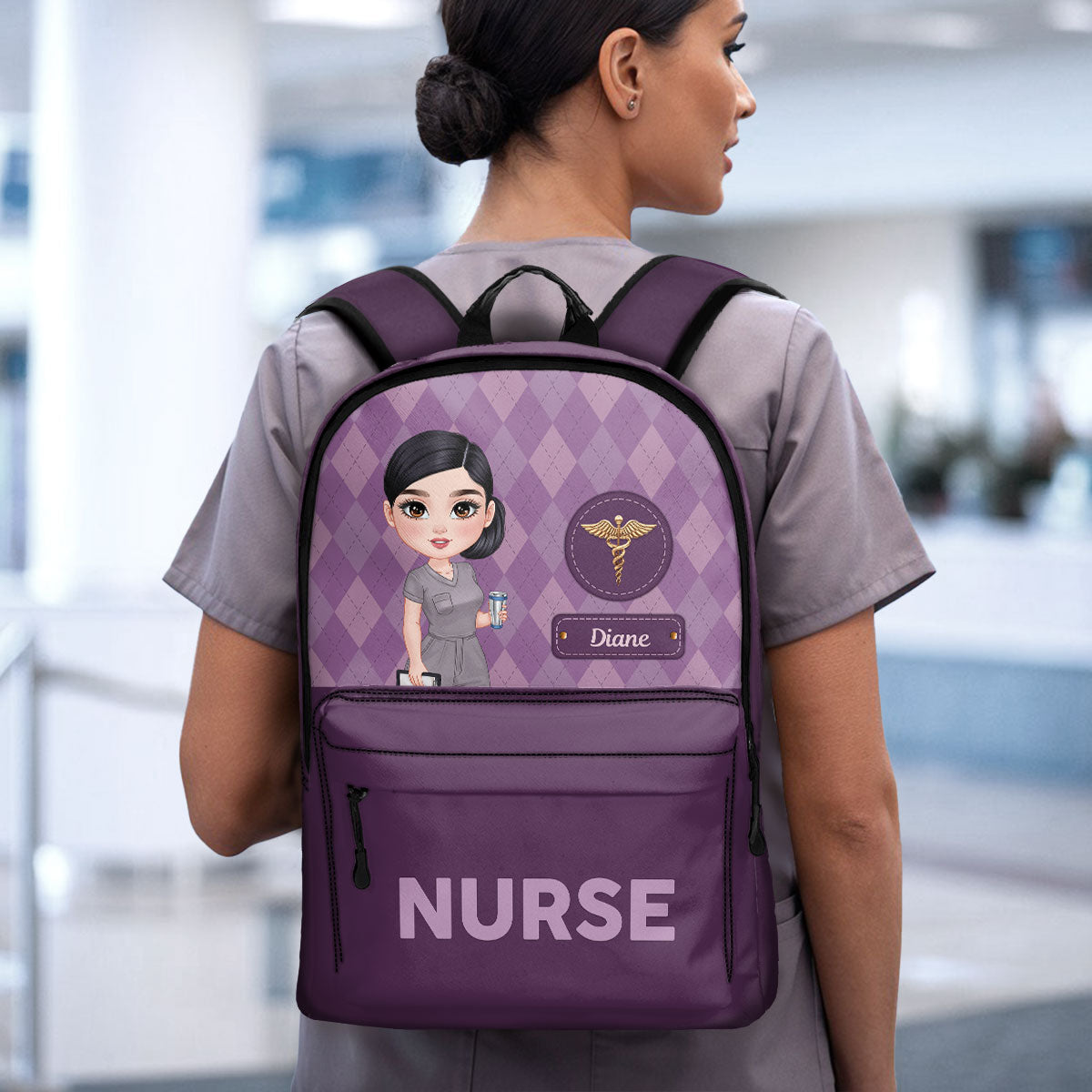 Nurse Happy Life - Personalized Backpack