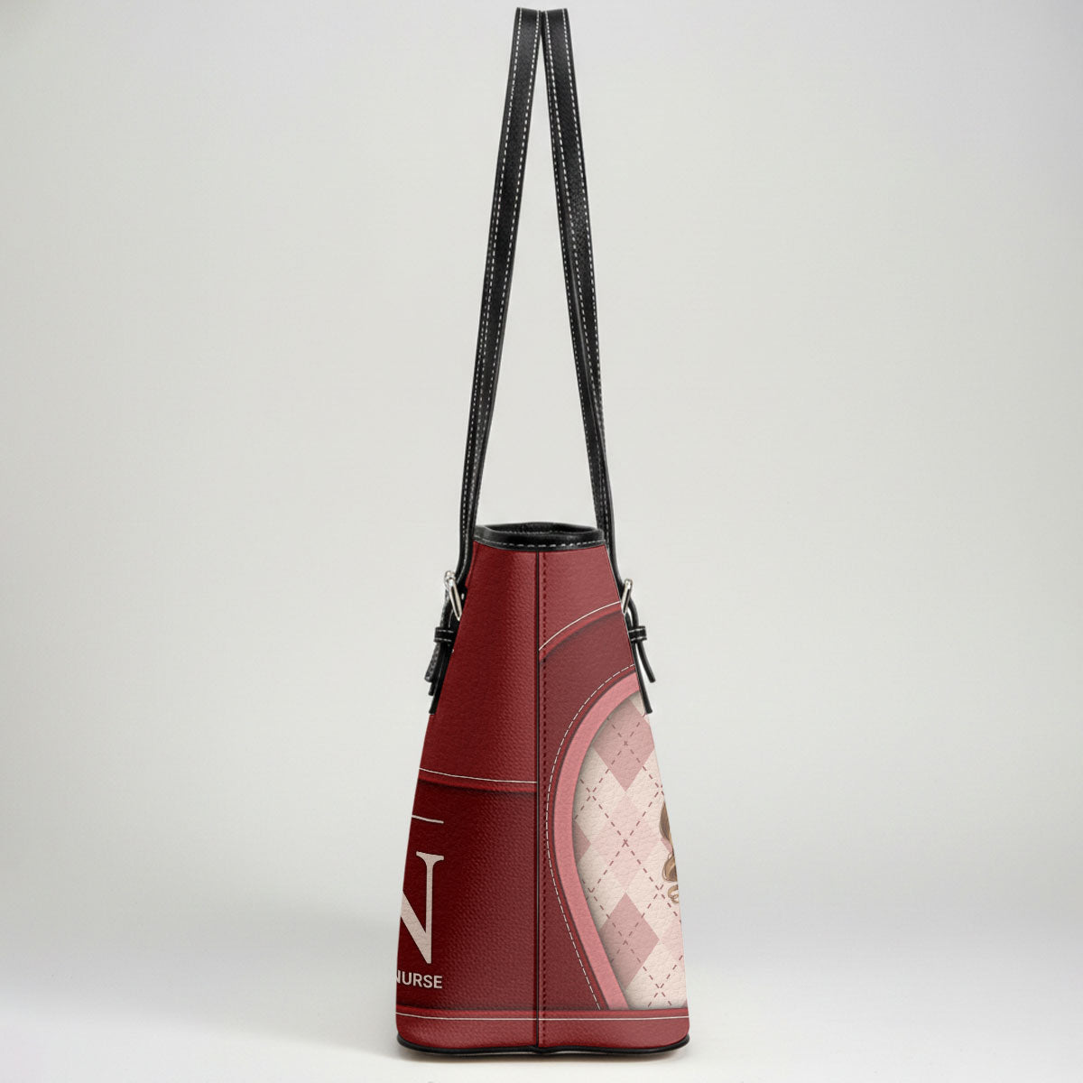 Glowing Nurse Style - Personalized Custom Nurse Leather Tote Bag