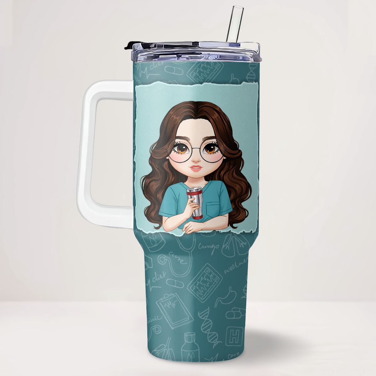 Difference Maker - Personalized Nurse 40oz Tumbler With Handle