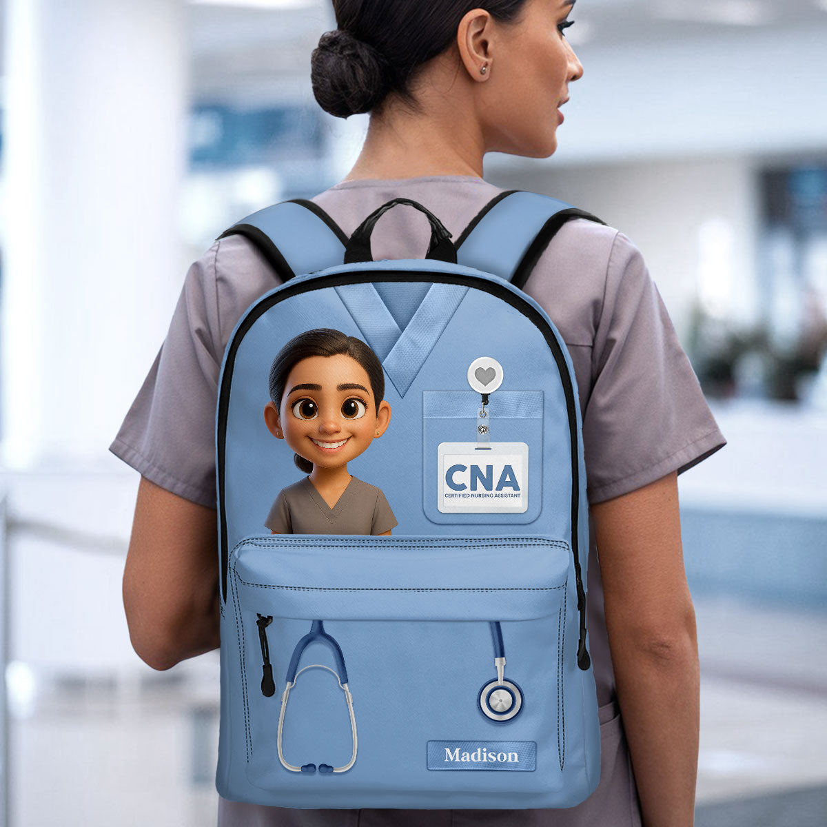 Love Nurse Life Photo - Personalized Backpack
