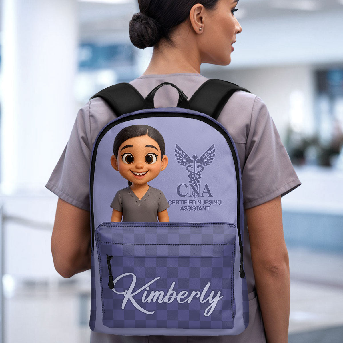 Daily Nurse Life Cartoon - Personalized Backpack