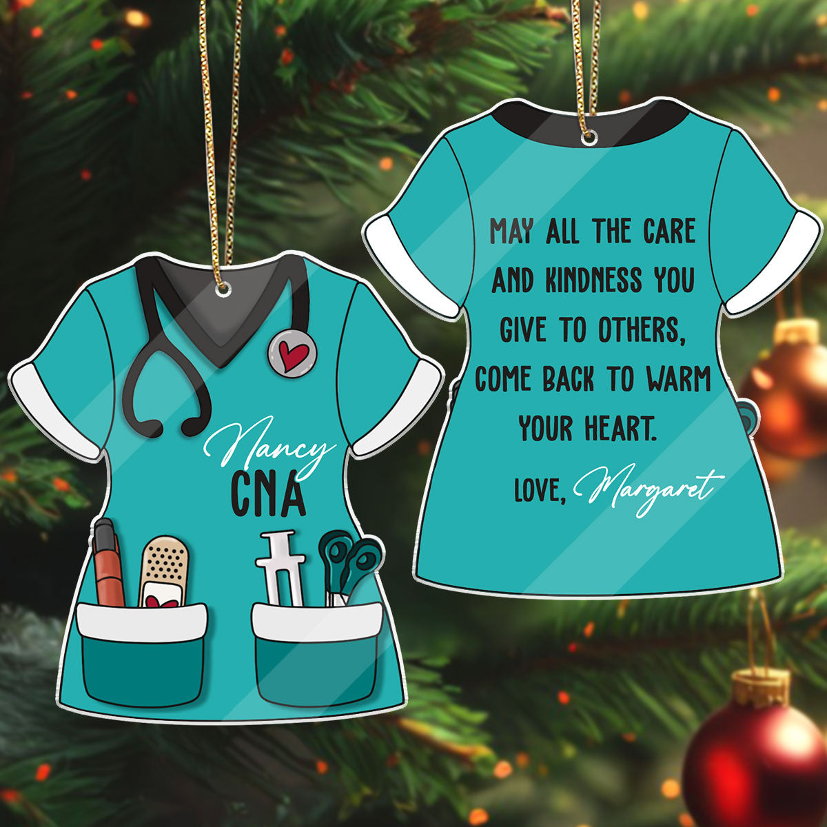 Warm Your Heart - Personalized Nurse Acrylic Ornament