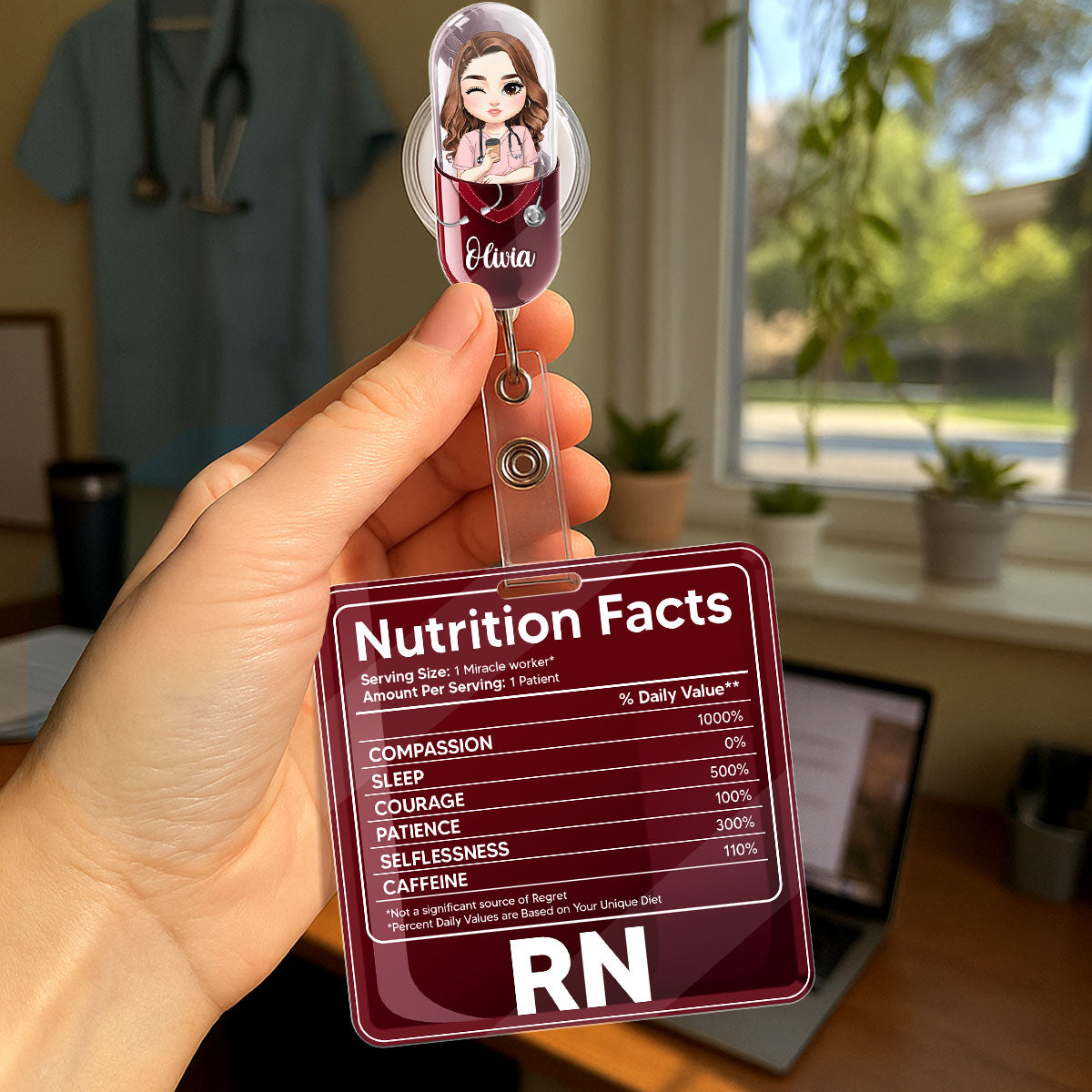 Nurse Pills - Personalized Nurse Badge Reel & Buddy Set