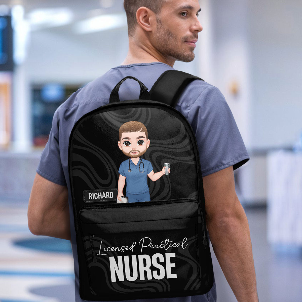 Basic Nurse - Personalized Backpack