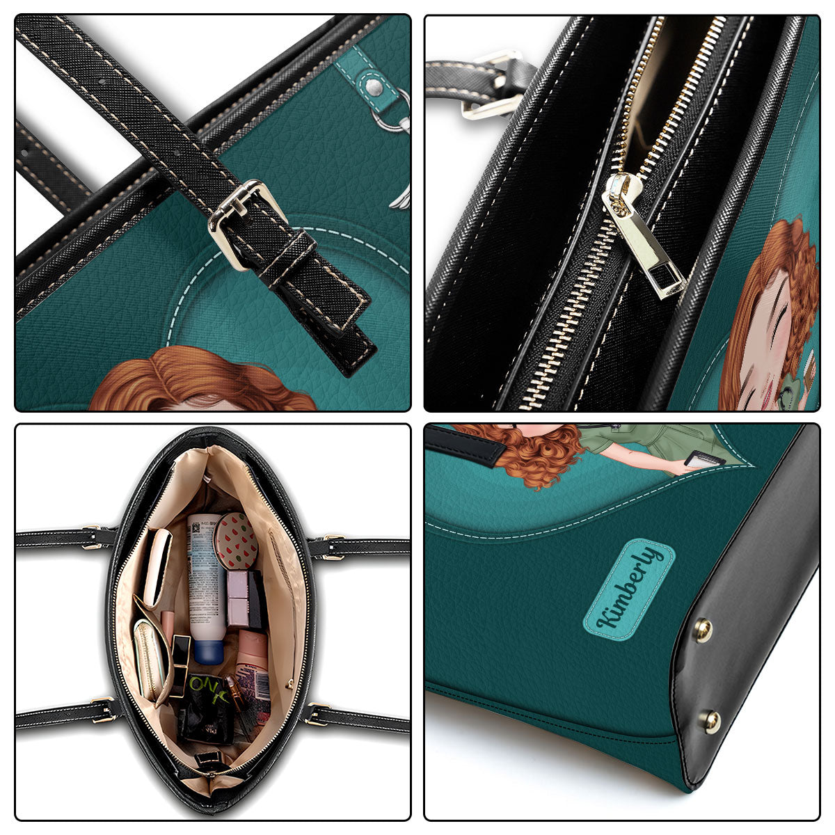 All Time Nurse - Personalized Custom Nurse Leather Tote Bag