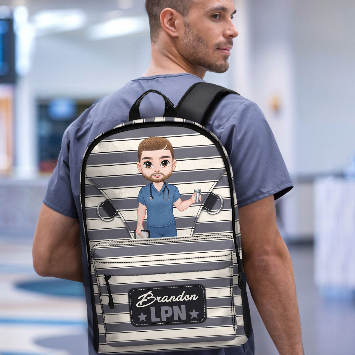 Nurse Summer Vibe - Personalized Backpack