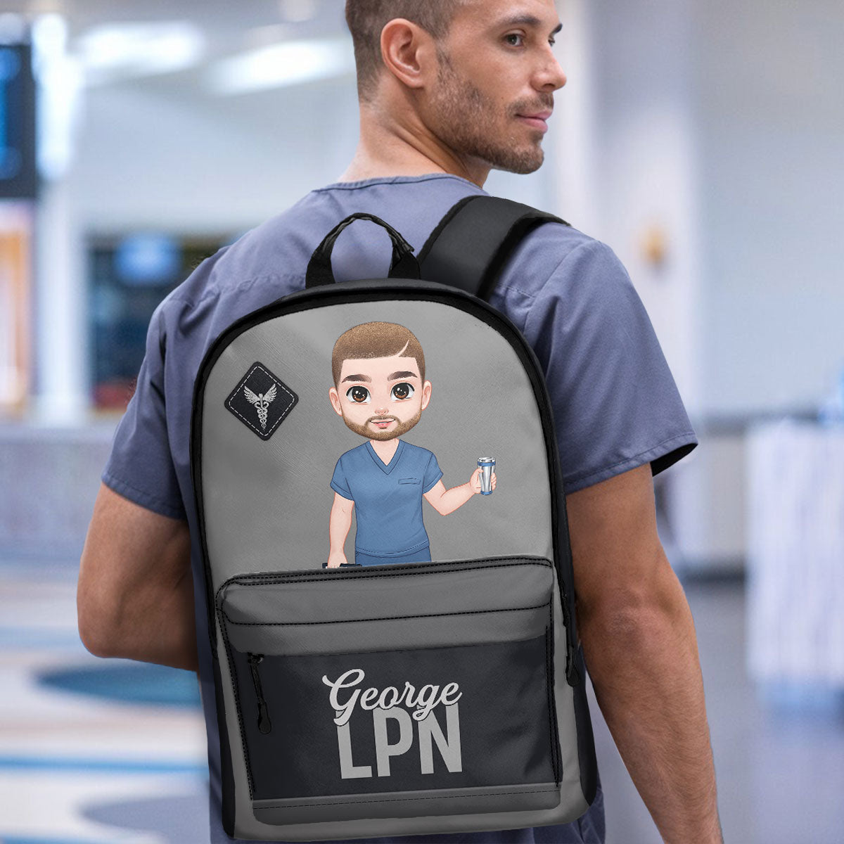 Simple Nurse - Personalized Backpack