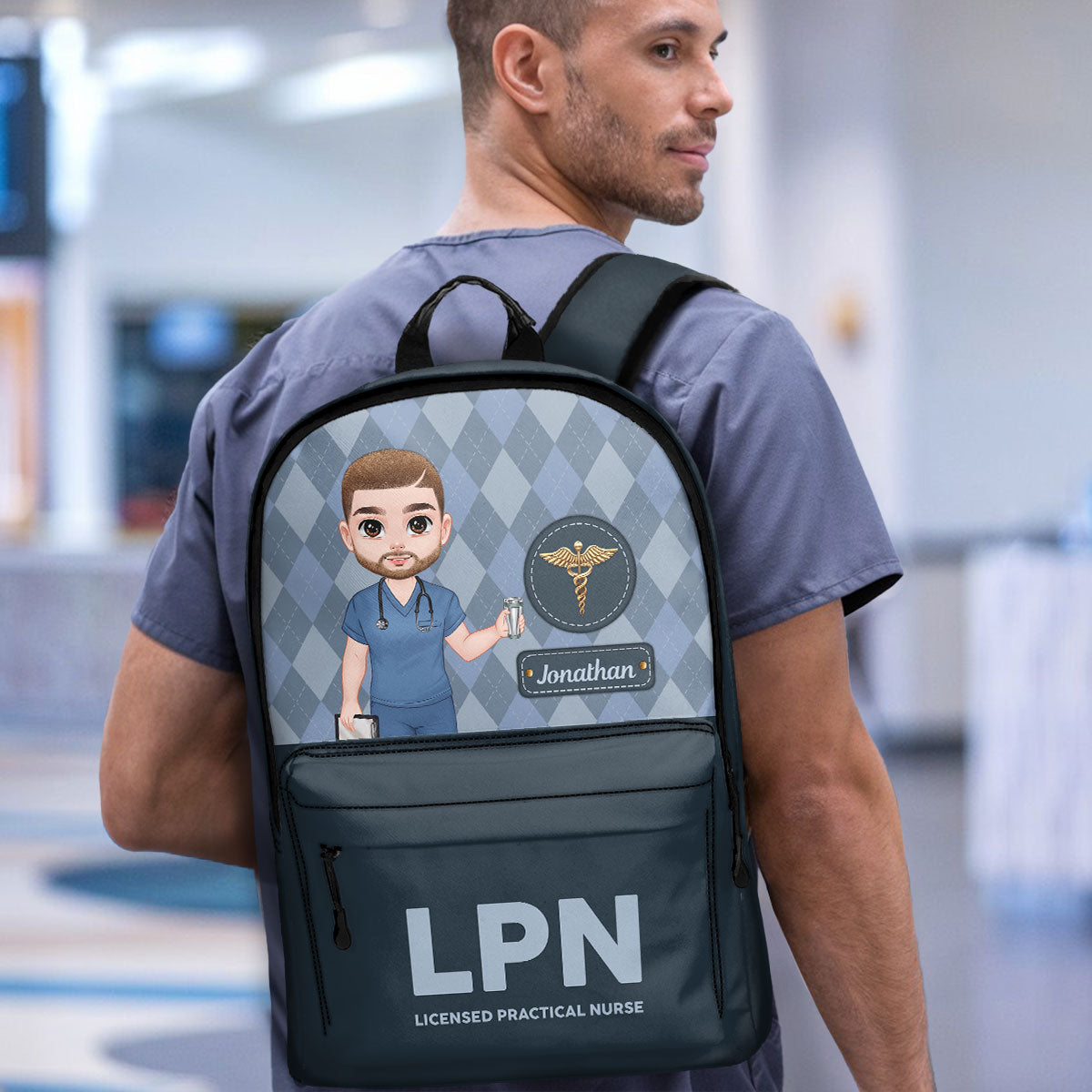 Nurse Happy Life - Personalized Backpack