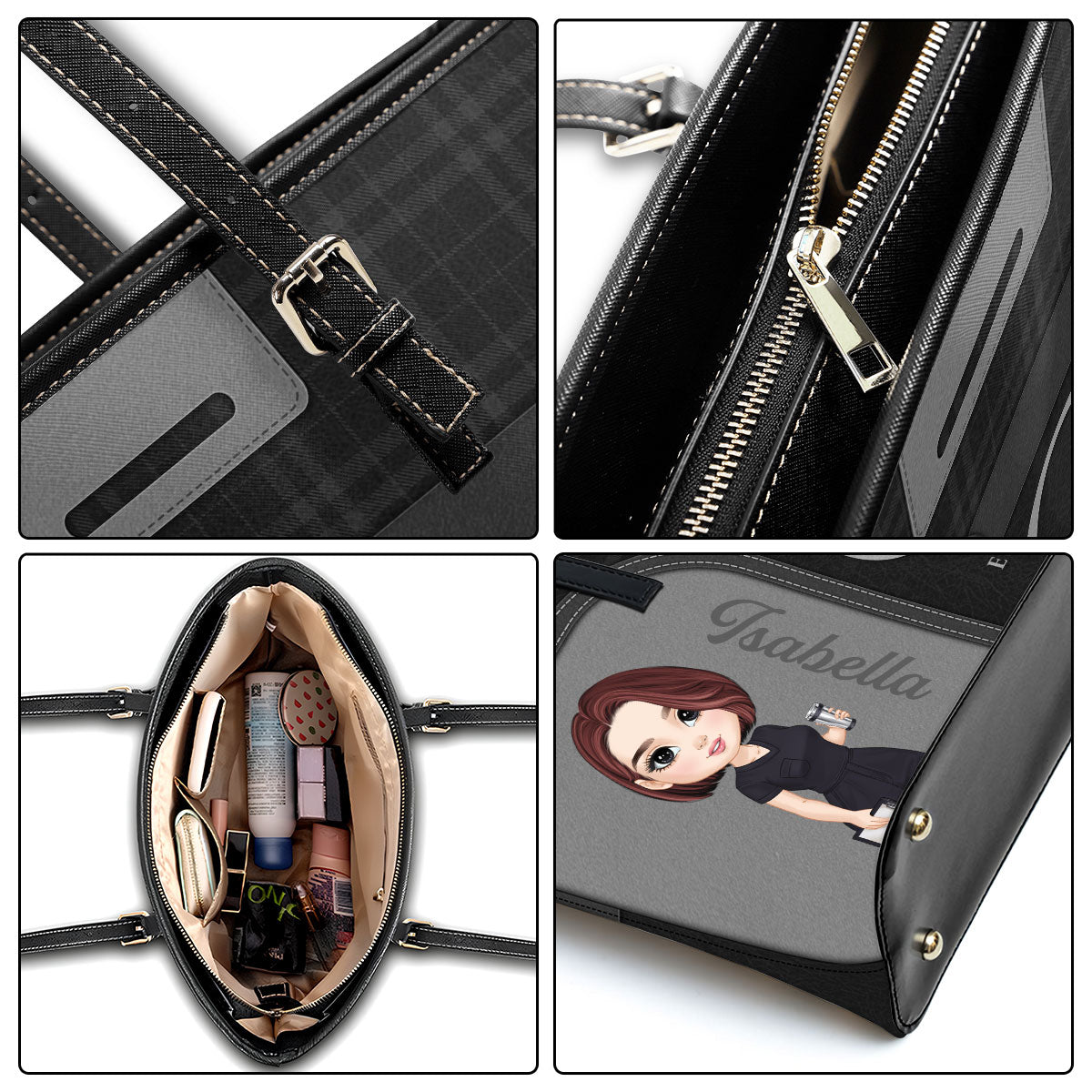 Nurse Prestige - Personalized Custom Nurse Leather Tote Bag
