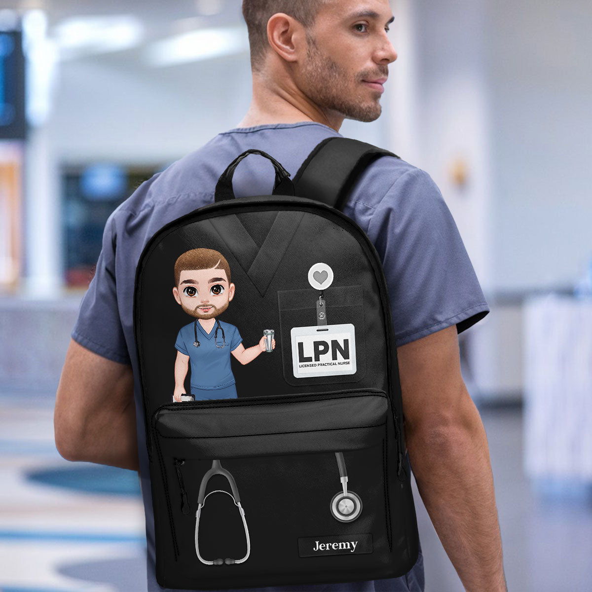 Love Nurse Life - Personalized Backpack