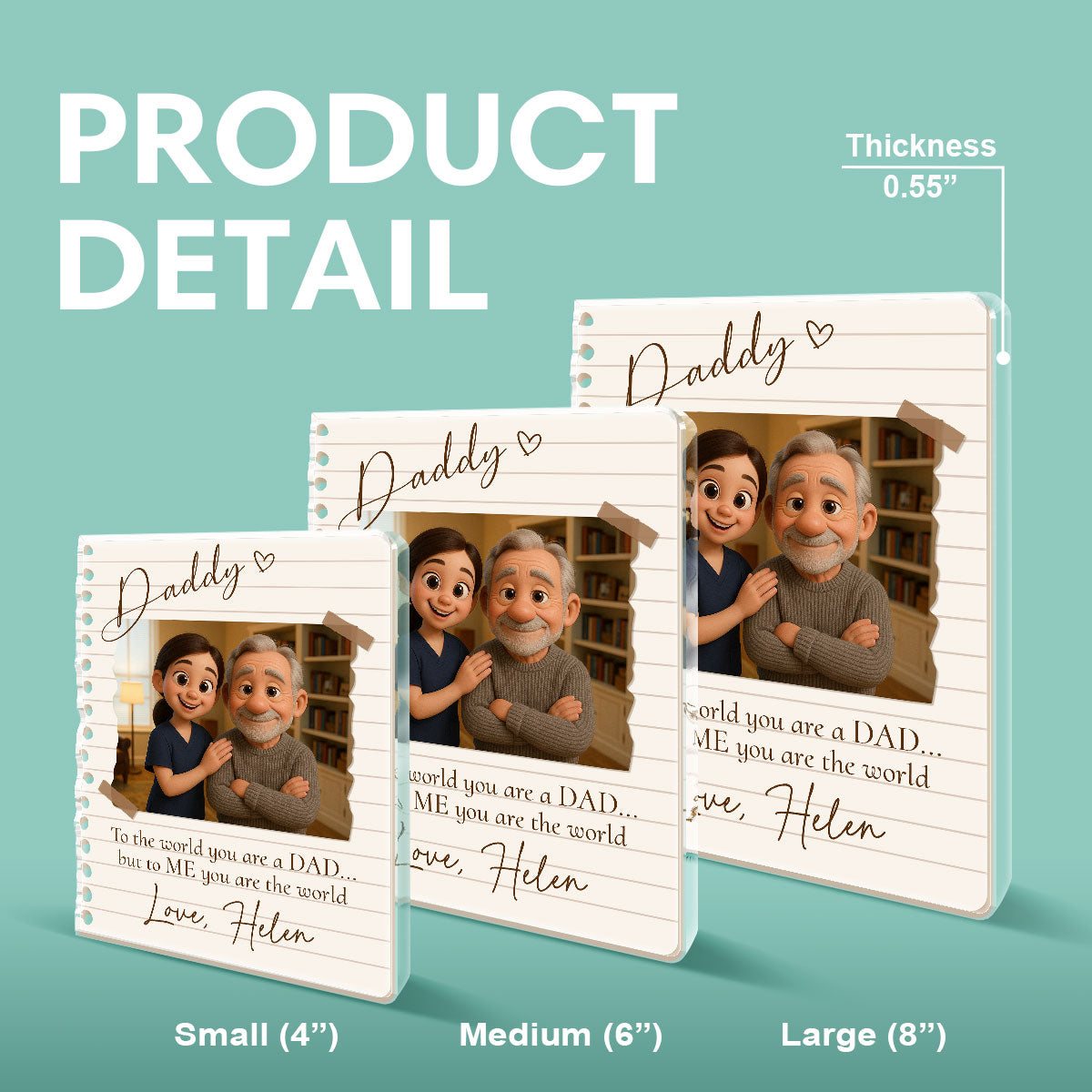 You Are The World - Personalized Acrylic Plaque