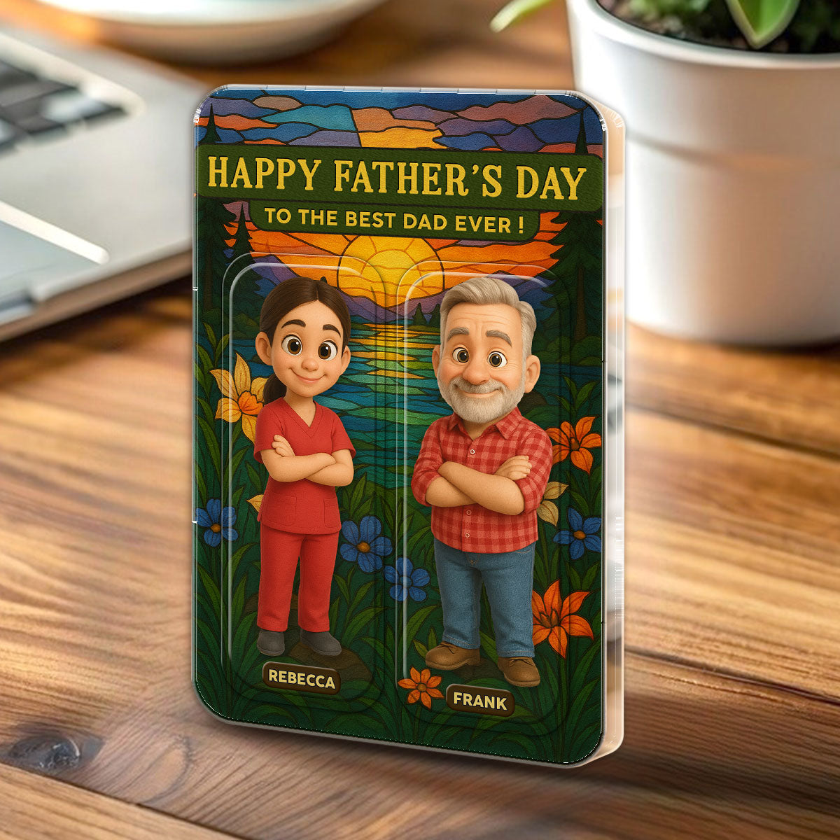 Our Best Dad - Personalized Acrylic Plaque