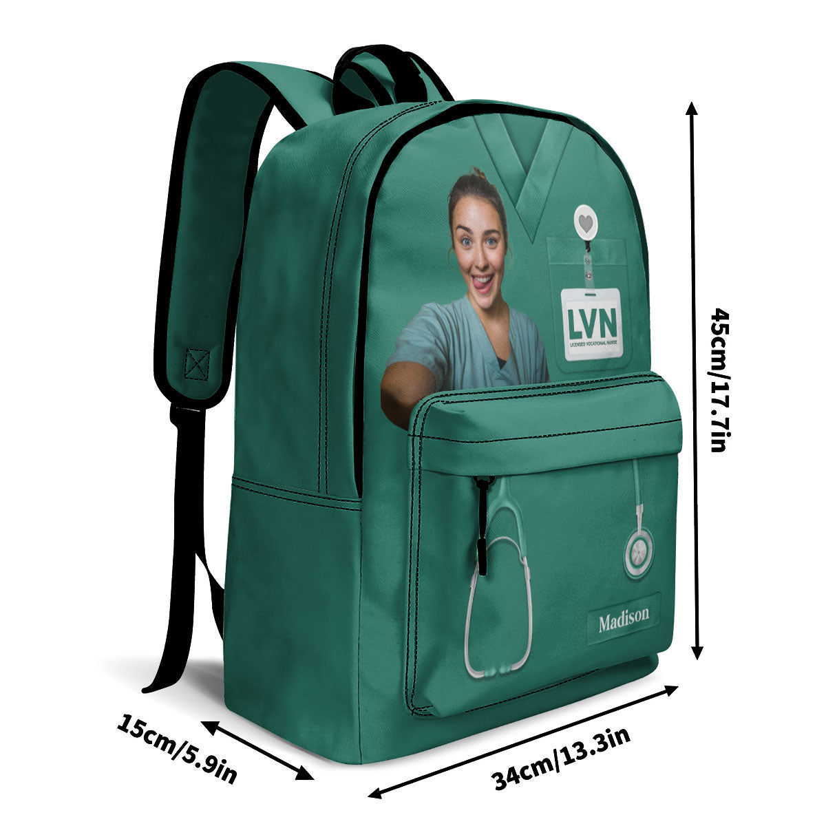 Love Nurse Life Photo - Personalized Backpack