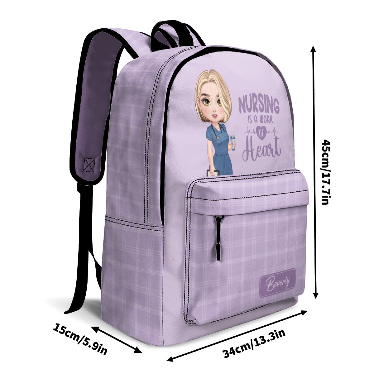 Work Of Heart - Personalized Backpack