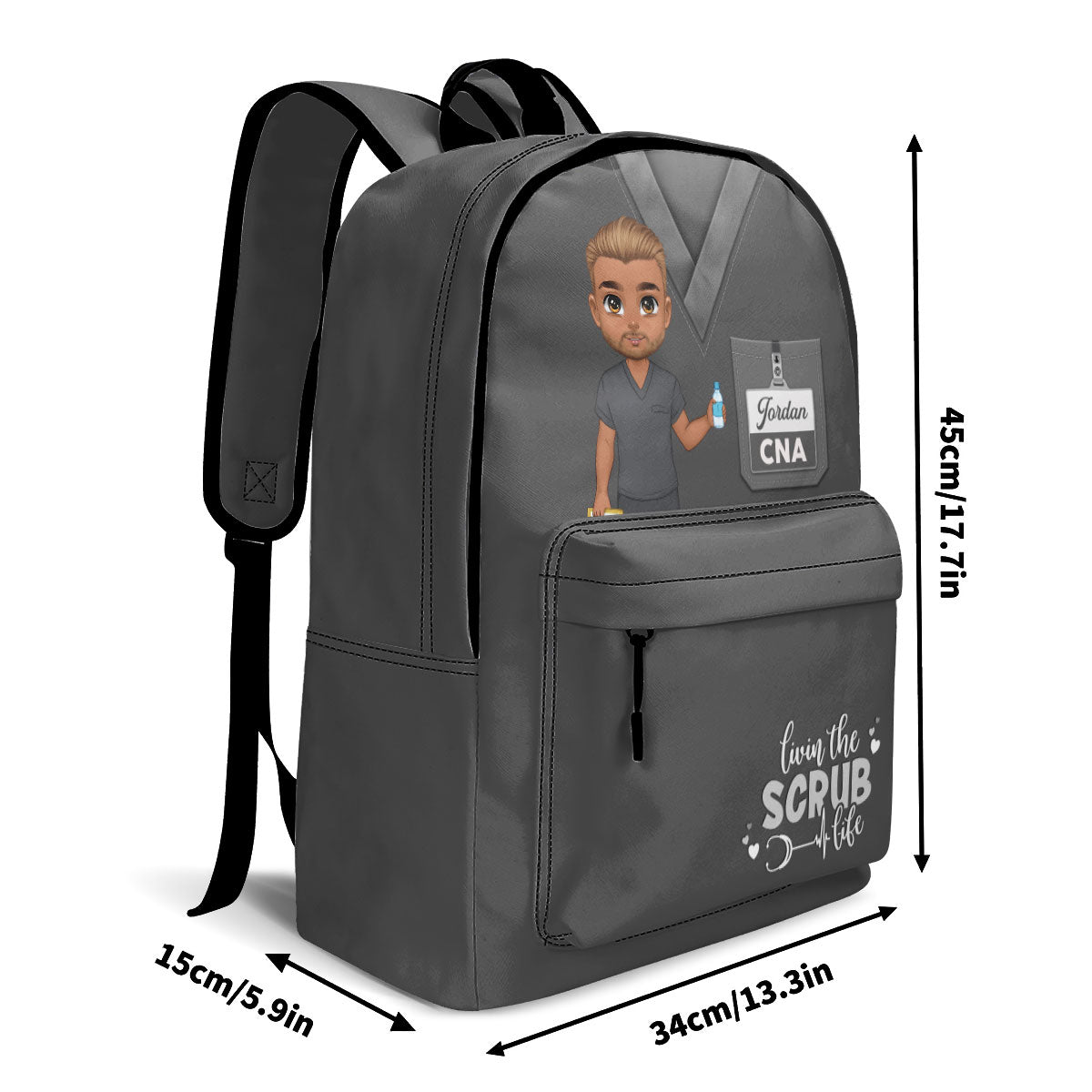 Living Scrub Life - Personalized Backpack