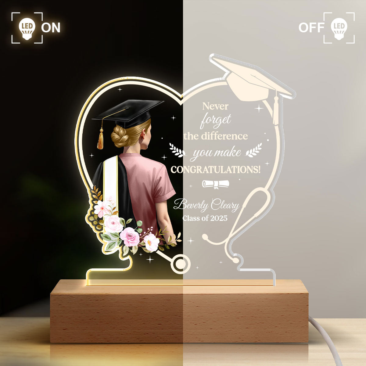 The Difference You Make - Personalized LED Light