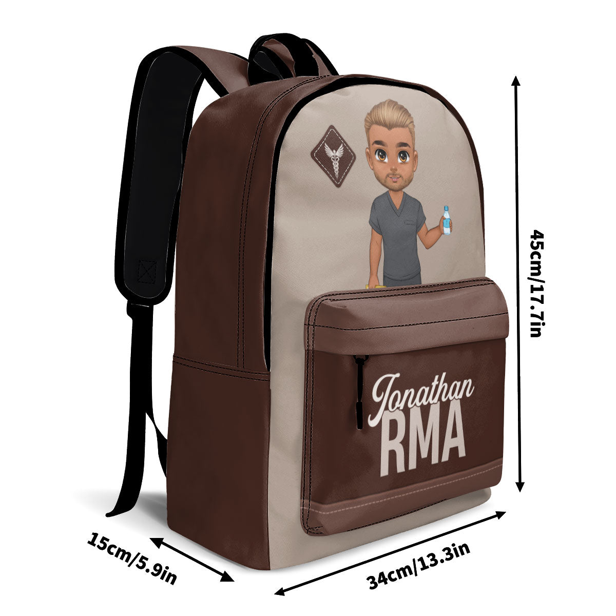 Simple Nurse - Personalized Backpack