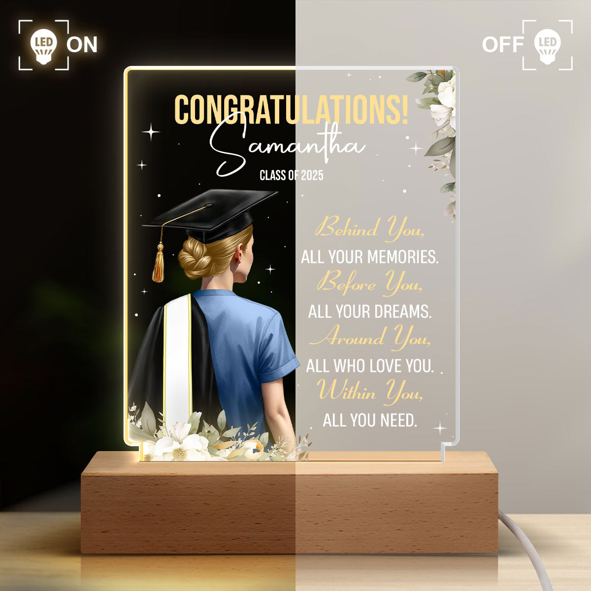 Sparkle Nursing Graduation - Personalized LED Light