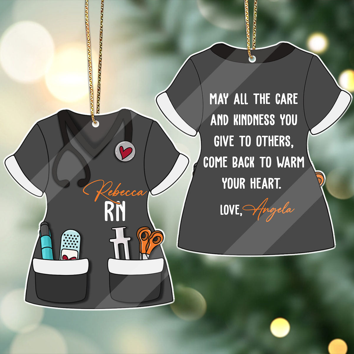 Warm Your Heart - Personalized Nurse Acrylic Ornament