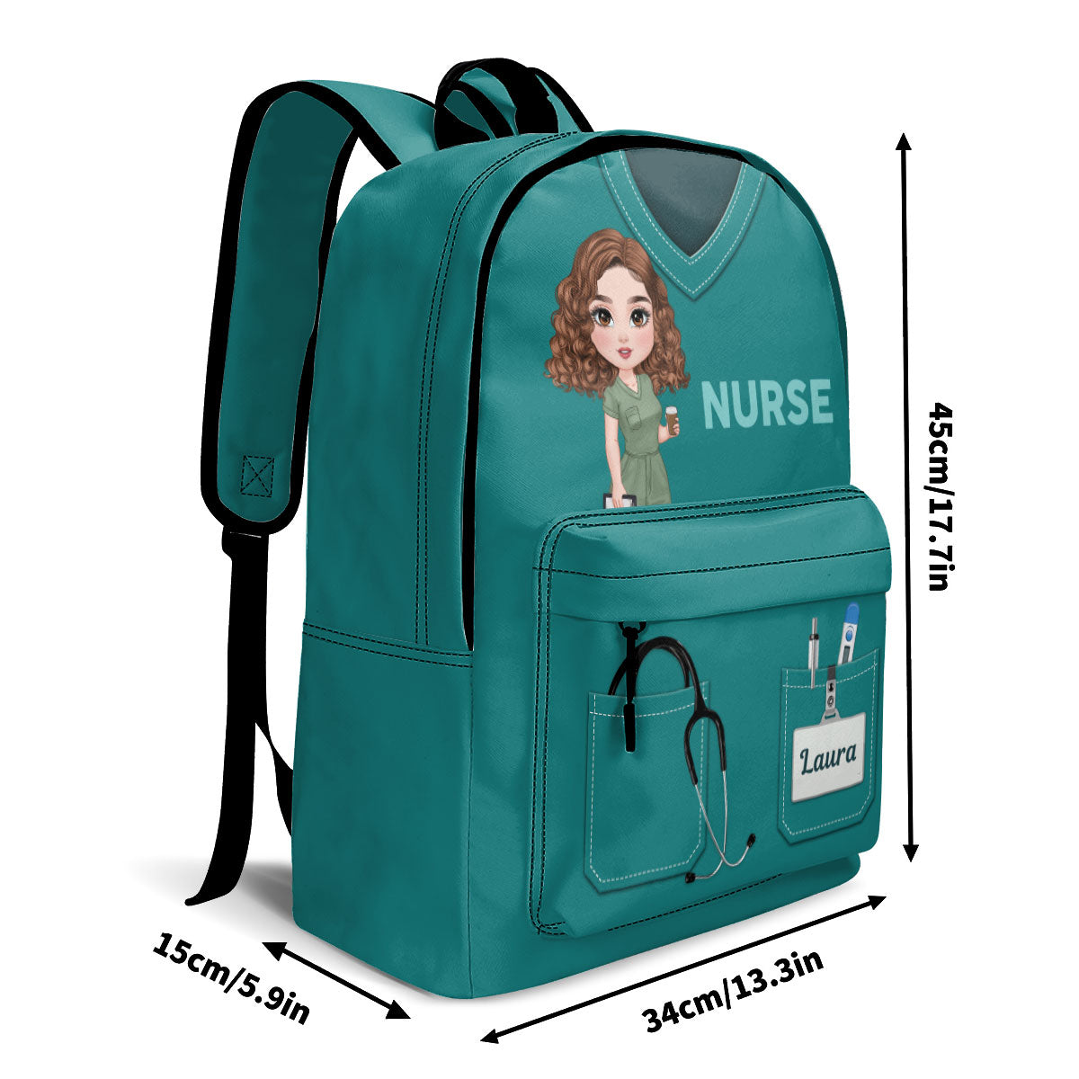 Cool Nurse Uniform - Personalized Backpack