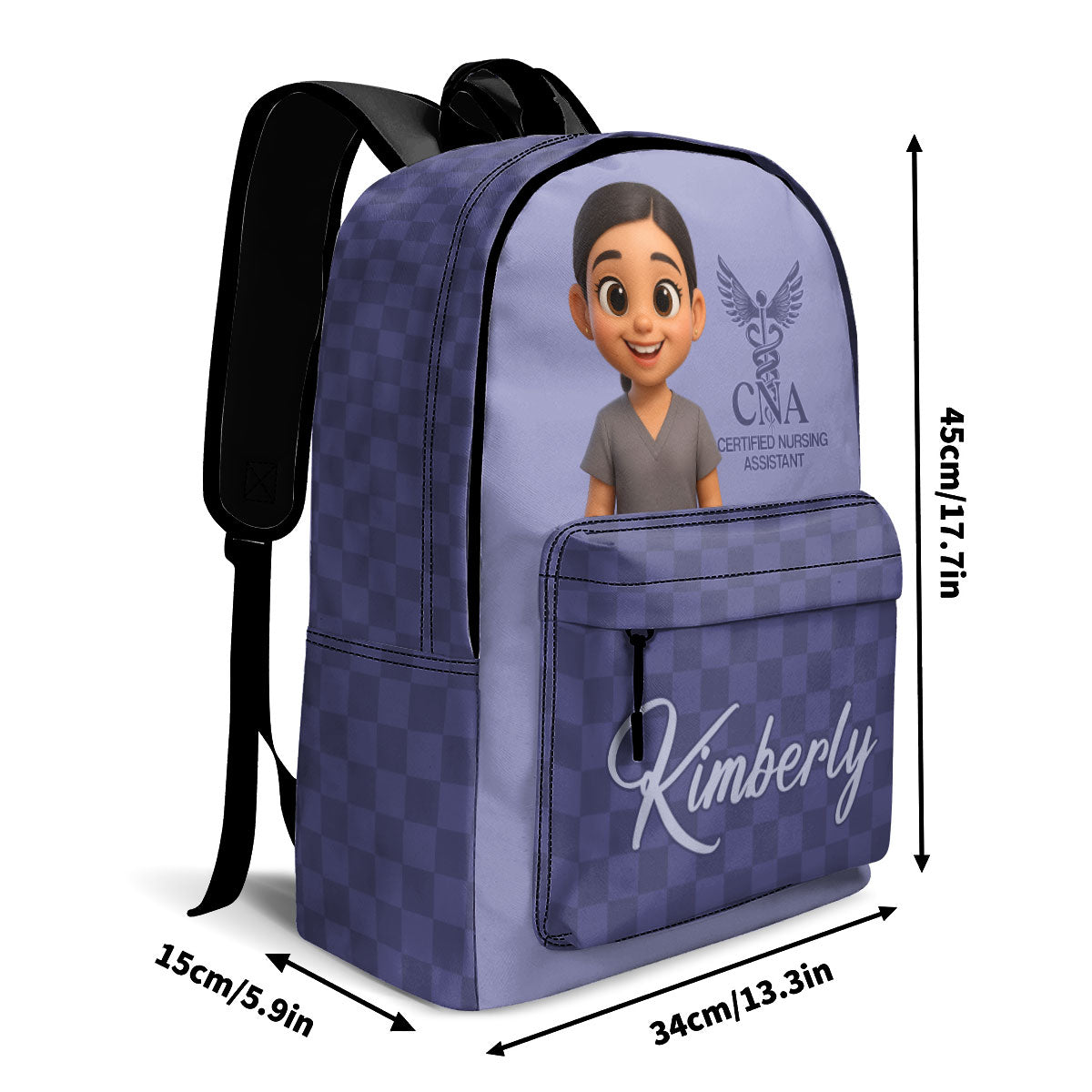 Daily Nurse Life Cartoon - Personalized Backpack