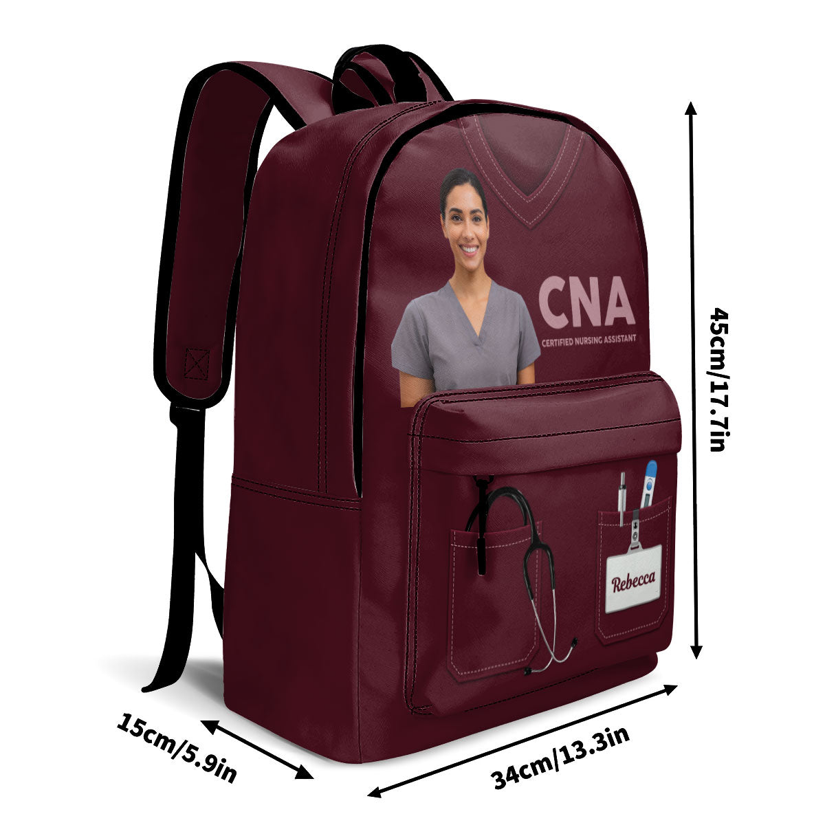Nurse Scrubs Life Photo - Personalized Backpack