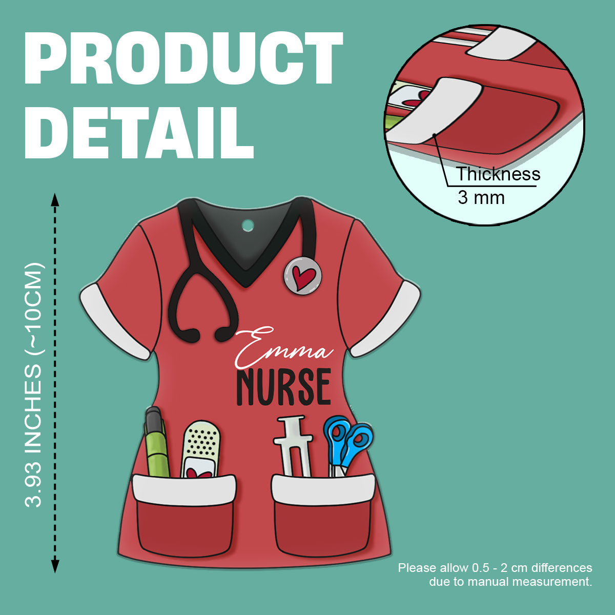 Warm Your Heart - Personalized Nurse Acrylic Ornament