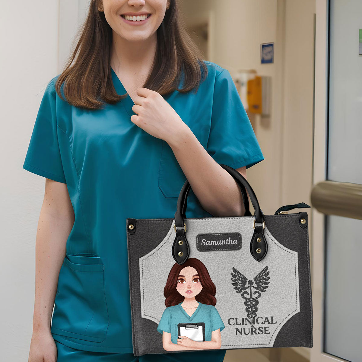 Nurse Magic Life - Personalized Custom Leather Handbag