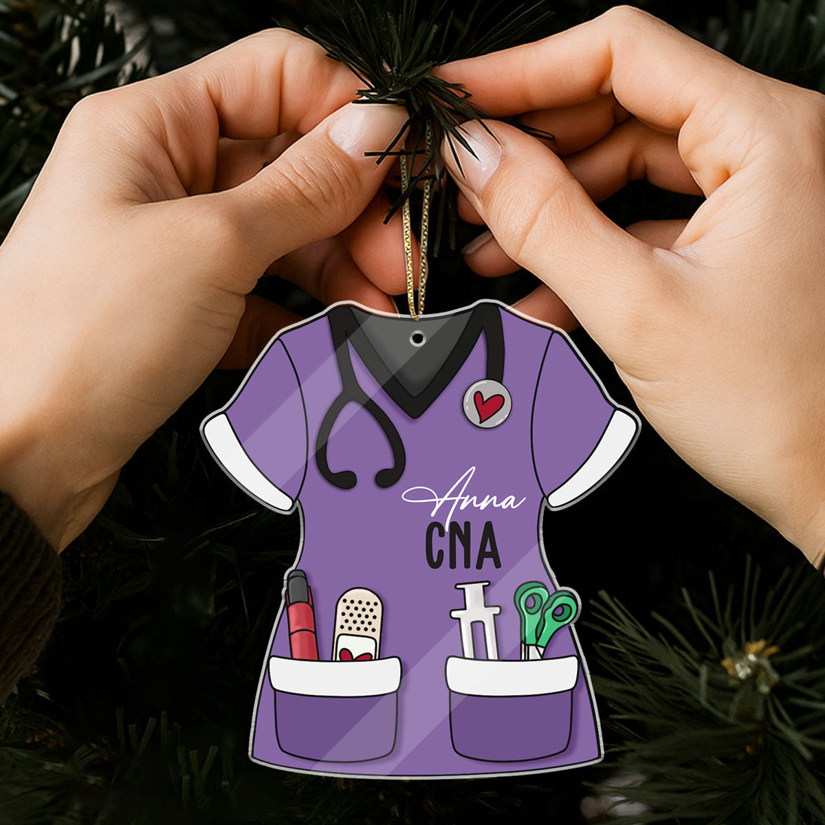 Warm Your Heart - Personalized Nurse Acrylic Ornament