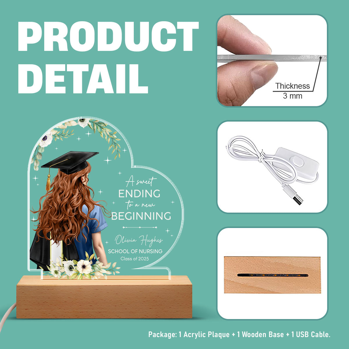A New Beginning - Personalized LED Light