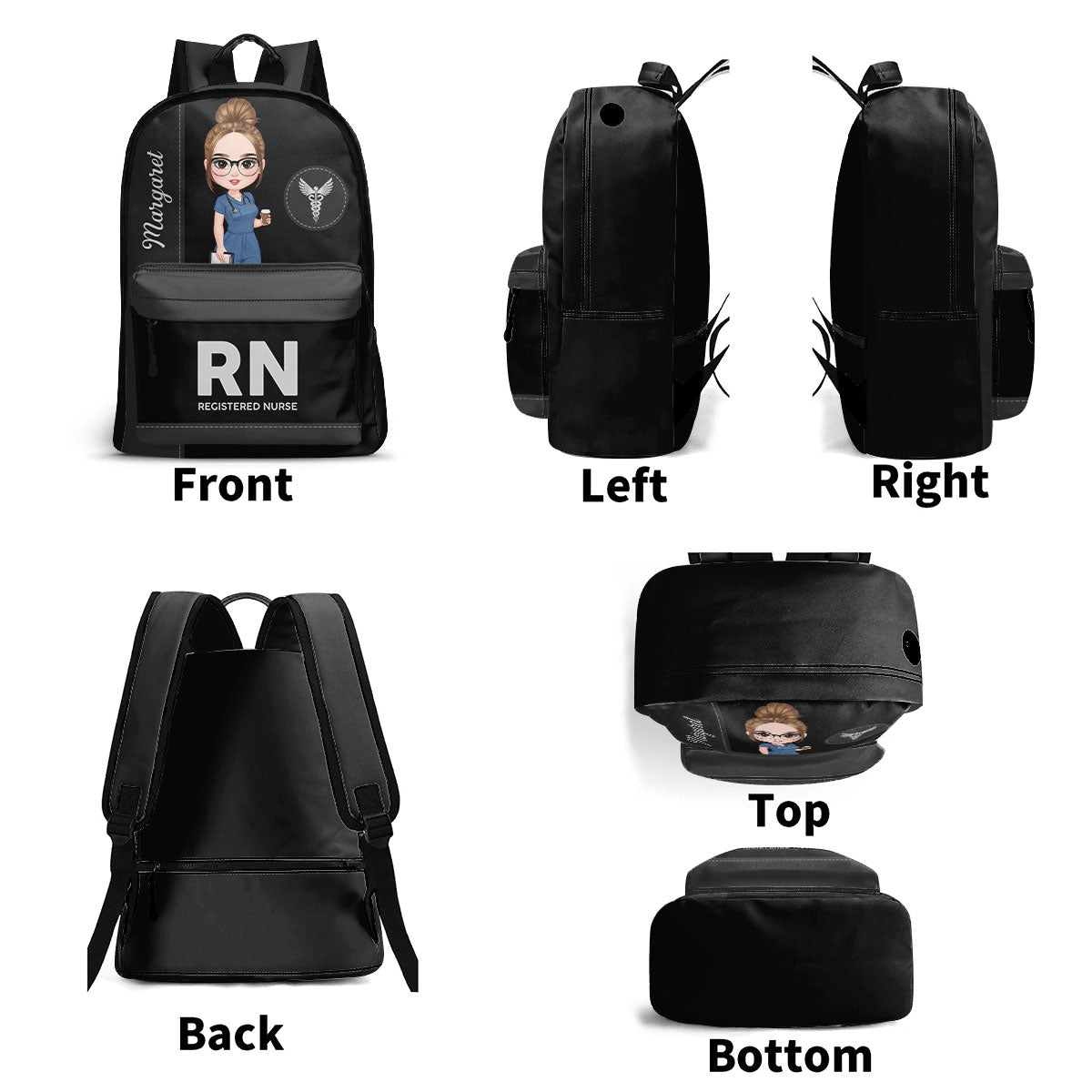 Elegant Nurse Life - Personalized Backpack