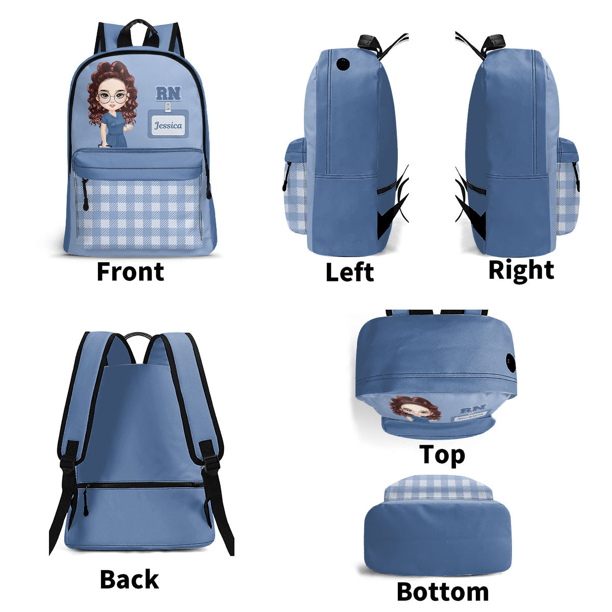 Fancy Nurse - Personalized Backpack