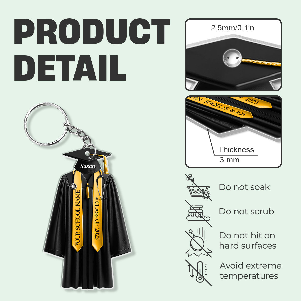 Nurse Graduation - Personalized Acrylic Keychain