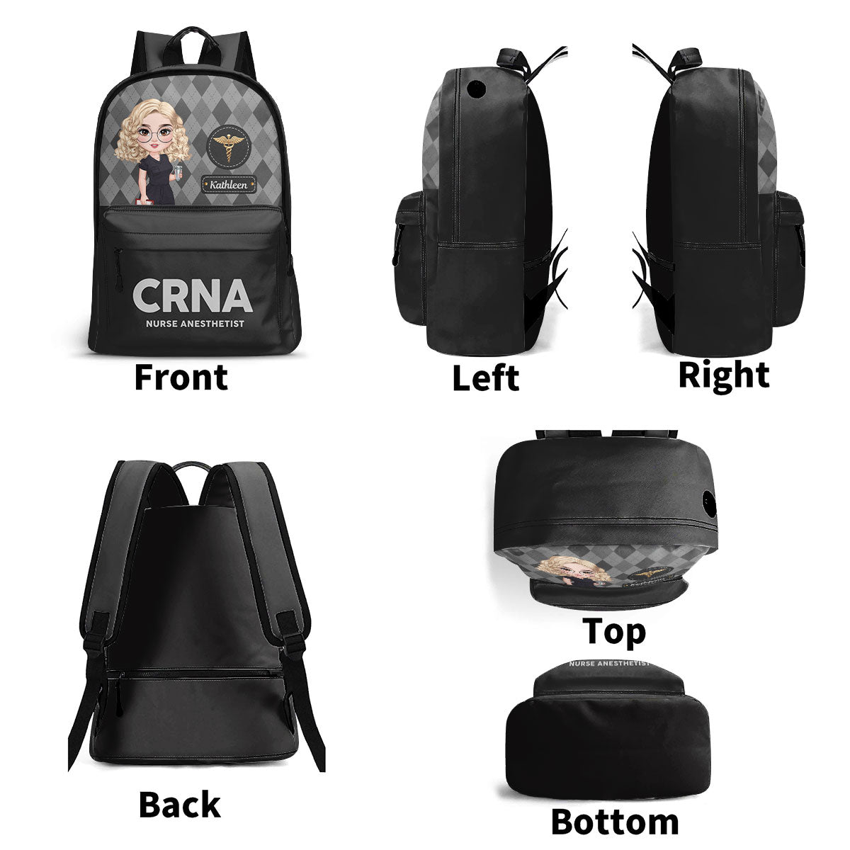 Nurse Happy Life - Personalized Backpack