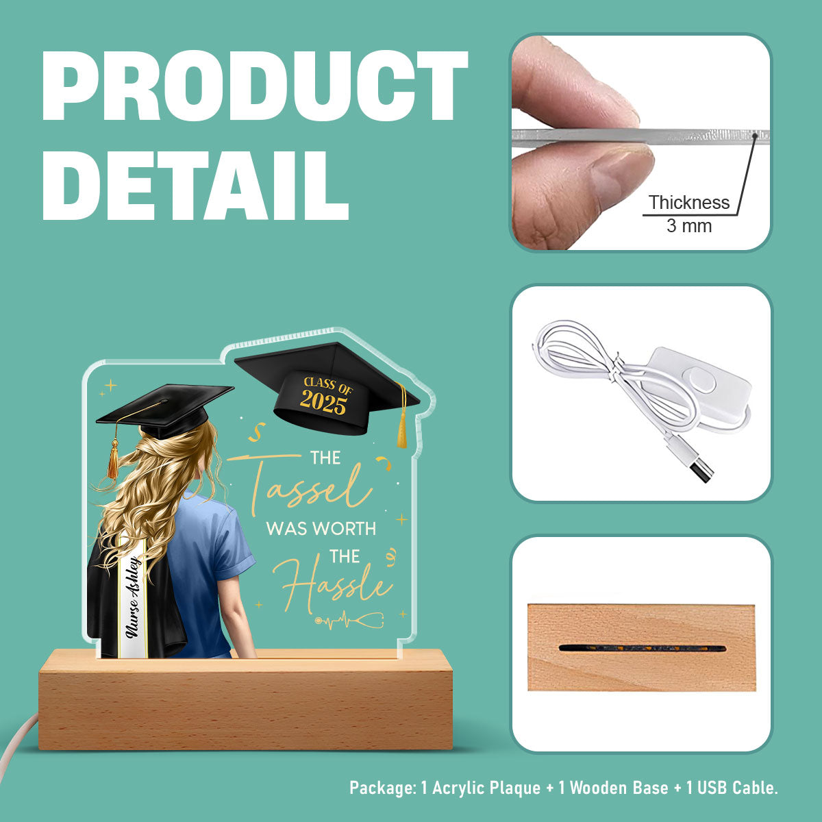 Dream Nurse Graduation - Personalized LED Light
