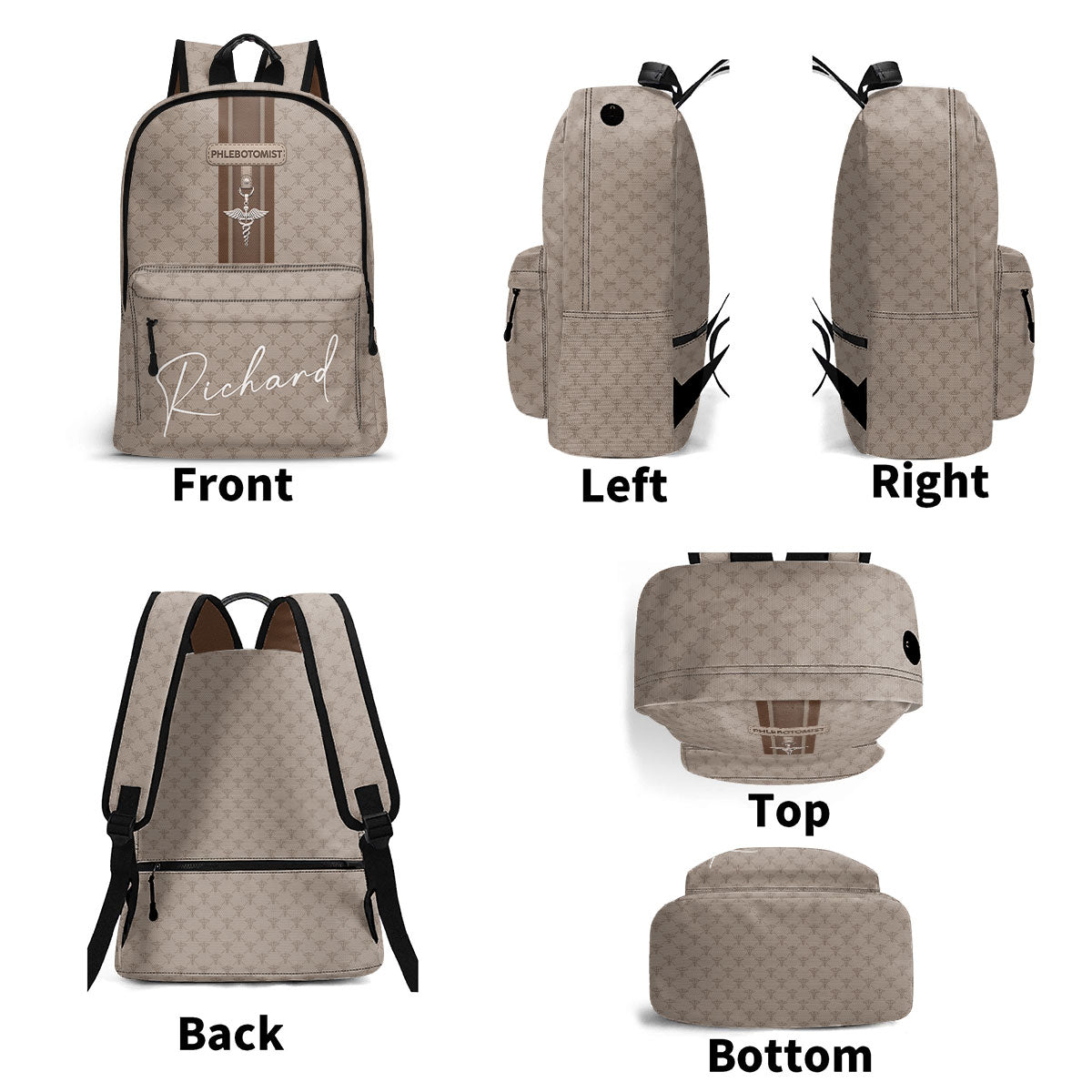 Nurse Monogram - Personalized Backpack