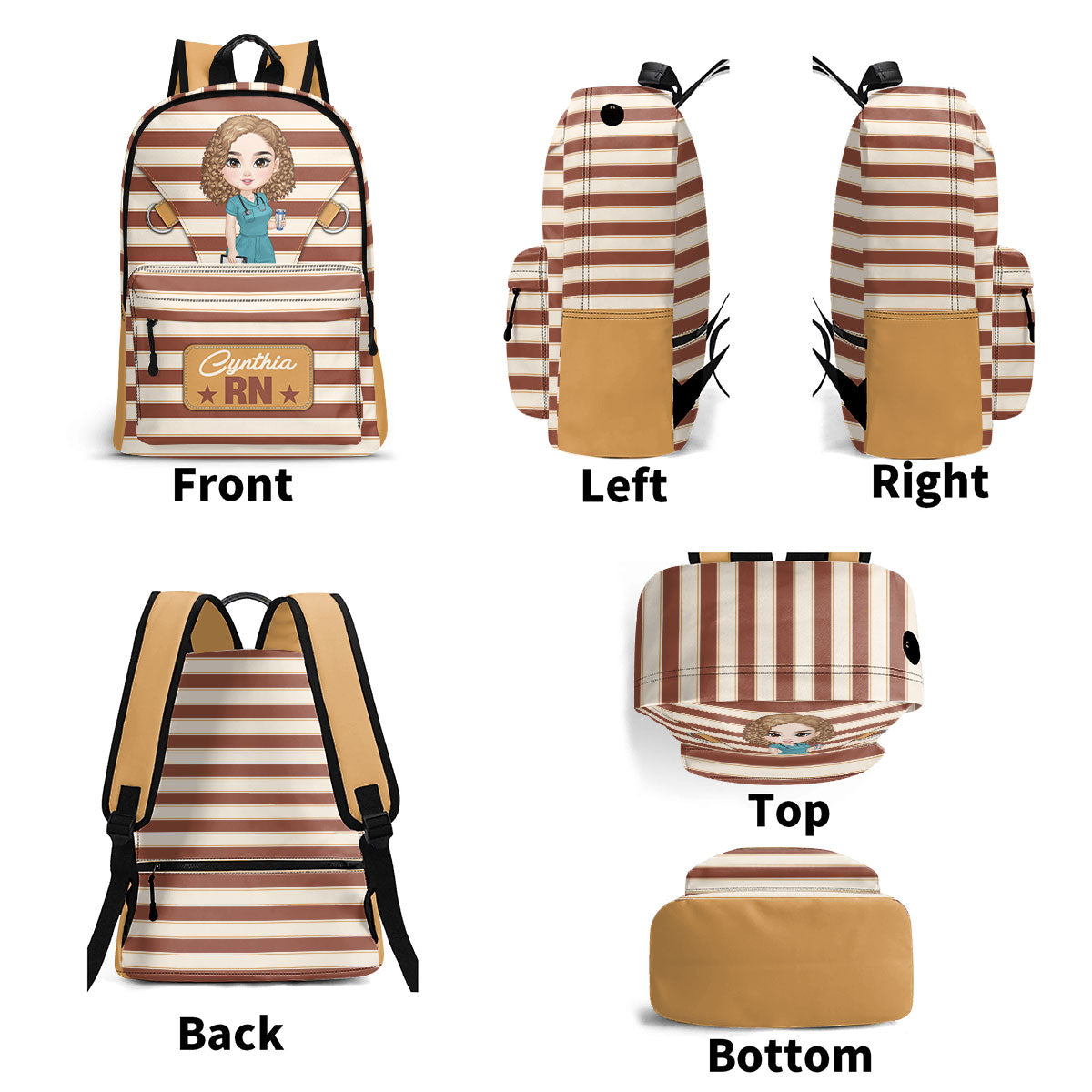 Nurse Summer Vibe - Personalized Backpack