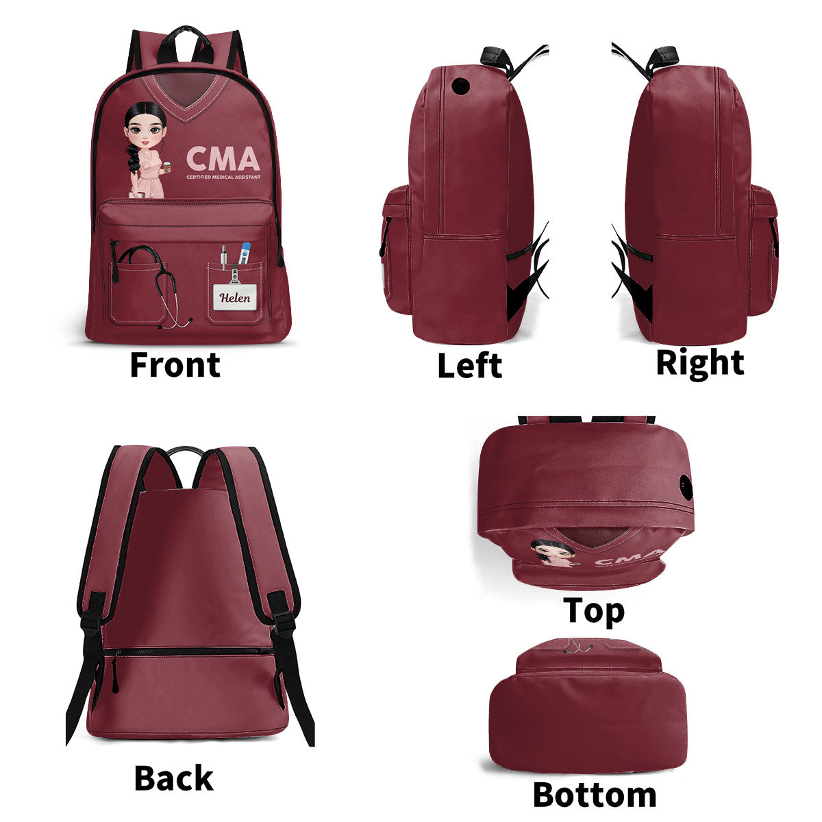 Nurse Scrubs - Personalized Backpack