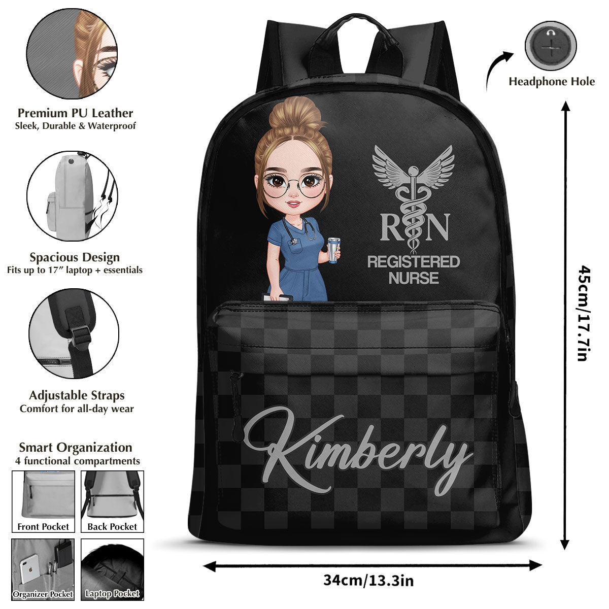 Daily Nurse Life - Personalized Backpack